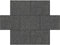 Tegel Antraciet oud hollands 40 x 60 x 7 cm