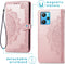 iMoshion Hoesje Geschikt voor Realme 9 Pro Hoesje Met Pasjeshouder - iMoshion Mandala Bookcase - Rosé Goud