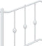 vidaXL - Hoofdbord - 100 - cm - metaal - wit