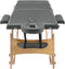 vidaXL - Massagetafel - met - 3 - zones - 186x68 - cm - houten - frame - antraciet