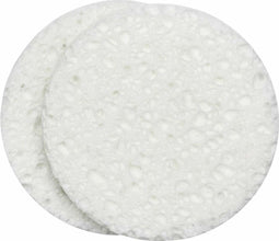 Gezichtsspons QVS 2523516 Cellulosa Wit (2 uds)
