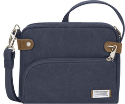 Travelon Heritage - Small Crossbody Tas - 5-punten anti-diefstal met RFID - Indigo