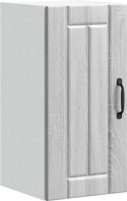 vidaXL - Keukenwandkast - Lucca - bewerkt - hout - grijs - sonoma - eikenkleur
