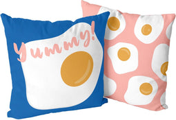 Kussenhoes HappyFriday Aware Yummy Multicolour 50 x 50 cm 2 Onderdelen