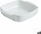 Ovenschaal Pyrex Signature Vierkant 29 x 24 x 7 cm Keramisch Wit (6 Stuks)
