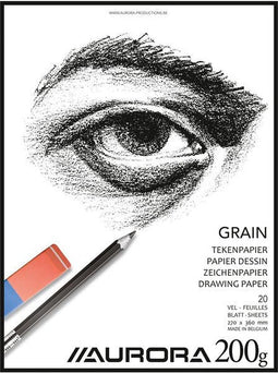 Tekenblok Aurora 27x36m 20v 200gr