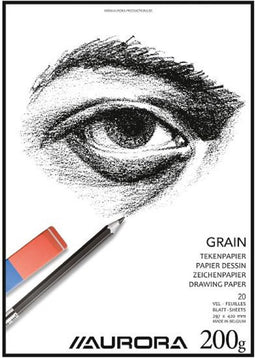 Tekenblok Aurora A4 20v 200gr