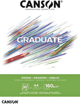 Tekenblok Canson Graduate Dessin A4 160gr 30vel