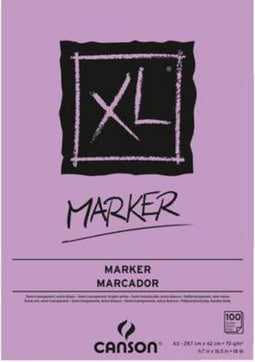 Tekenblok Canson XL Marker A3 70gram 100vel