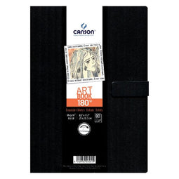 Tekenboek Canson Art 216x279mm 180graden 96gram 80vel - 3 stuks