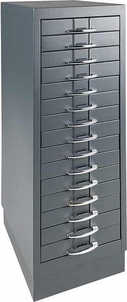 Tekeningladenkast A4 15-laden Aluminium