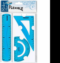 Tekenset flexibel 3 dlg in etui