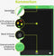 Tekentablet kinderen - 12 inch, Groen met kleurenscherm - Drawing tablet, Grafische tablet, LCD tekentablet - ACROPAQ