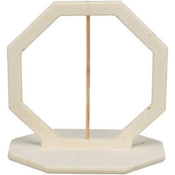 Trixie Voerring - Onbehandeld Hout - Stimuleert natuurlijk eetgedrag - 17X17X12 CM (4 stuks)