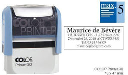 Tekststempel Colop Printer 30 personaliseerbaar 5regels 47x18mm