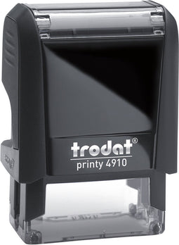 Tekststempel Trodat Printy 4910 personaliseerbaar zw 2regels 26x9mm