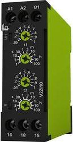 tele 125200 V2ZI10 12-240V AC/DC Tijdrelais Multifunctioneel 1 stuk(s) Tijdsduur: 0.05 s - 100 h 1x wisselcontact