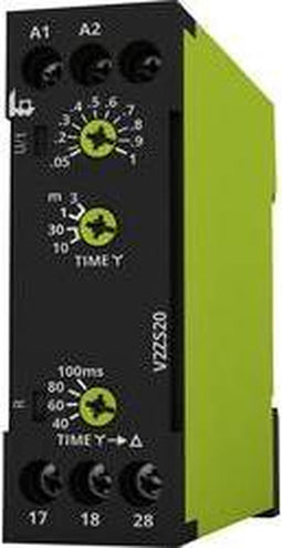 tele 125300 V2ZS20 12-240V AC/DC Tijdrelais Multifunctioneel 1 stuk(s) Tijdsduur: 0.04 - 180 s 2x NO