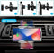 Telefoon Autohouder - Autoklem Draadloze autolader Zilverkleur - Compatibel met Galaxy S10 / S10 + / S9, opladen voor iPhone 11/11 P / 11 Pro Max / XSMax / XS / XR / X / 8P - in 3 kleuren leverbaar