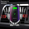 Telefoon Autohouder - Autoklem Draadloze autolader Zilverkleur - Compatibel met Galaxy S10 / S10 + / S9, opladen voor iPhone 11/11 P / 11 Pro Max / XSMax / XS / XR / X / 8P - in 3 kleuren leverbaar