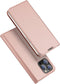 Telefoon Hoesje geschikt voor Apple iPhone 14 Pro - Dux Ducis Skin Pro Book Case - Roze