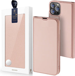 Telefoon Hoesje geschikt voor Apple iPhone 14 Pro Max - Dux Ducis Skin Pro Book Case - Roze