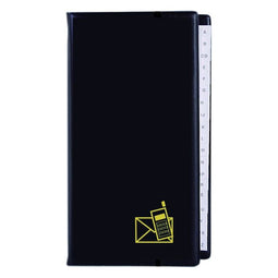 Telefoonalbum KTC large 4-rings A-Z zwart | bordeauxrood | zilvergrijs | 12 stuks