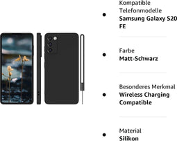 Telefoonhoesje geschikt voor Samsung Galaxy S20 FE - Mat Zwart