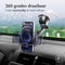 Telefoonhouder auto - Verstelbaar - Universeel - Carbon - Dashboard / Raam - Zwart