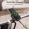 Telefoonhouder fiets - Verstelbaar - Universeel - Aluminium - Grijs