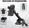 Telefoonhouders Auto Telefoonhouder met Zuignap GSM Houder Voor Raam Of Dashboard - Zwart