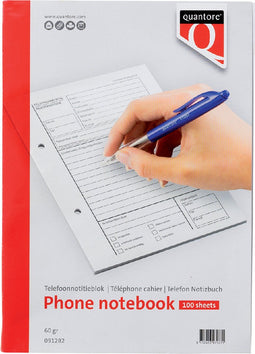 Telefoonnotitieblok Quantore | 5 stuks