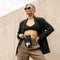 Telefoontasje Crossbody Elegance - Kunstleer - Zwart