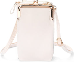 Telefoontasje Dames Crossbody - iMoshion Vegan Lederen Telefoontasje Crossbody - Universeel Schoudertasje telefoon - Wit