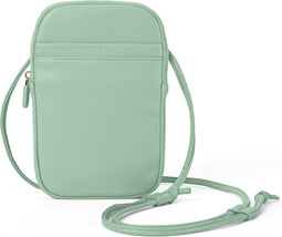 Telefoontasje Dames Crossbody - Selencia Telefoontasje Sports Luxe - Universeel Schoudertasje telefoon - Mintgroen