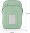 Telefoontasje Dames Crossbody - Selencia Telefoontasje Sports Luxe - Universeel Schoudertasje telefoon - Mintgroen