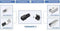 Telegärtner 100007419 RJ45-flensset variant 4 Koppeling, inbouw Aantal polen: 8P8C Zwart 1 stuk(s)