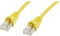Telegärtner 100007977 RJ45 Netwerkkabel, patchkabel CAT 6A S/FTP 1.00 m Geel Vlambestendig, Snagless, Vlambestendig, Ha