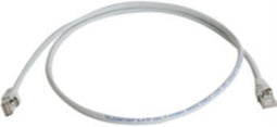 Telegärtner 100007991 RJ45 Netwerkkabel, patchkabel CAT 6A S/FTP 1.00 m Wit Vlambestendig, Halogeenvrij, UL gecertifice