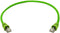 Telegärtner 100008002 RJ45 Netwerkkabel, patchkabel CAT 6 S/FTP 1.00 m Geel, Groen 1 stuk(s)
