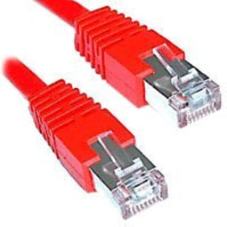 Telegärtner 100008264 RJ45 Netwerkkabel, patchkabel CAT 6A S/FTP 2.00 m Rood Vlambestendig, Snagless, Vlambestendig, Ha