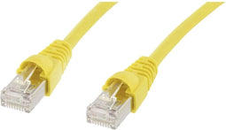 Telegärtner 100008647 RJ45 Netwerkkabel, patchkabel CAT 6A S/FTP 5.00 m Geel Vlambestendig, Snagless, Vlambestendig, Ha
