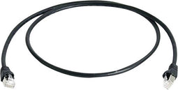 Telegärtner 100008831 RJ45 Netwerkkabel, patchkabel CAT 6A S/FTP 7.50 m Zwart Vlambestendig, Snagless, Pair afscherming