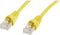 Telegärtner 100008985 RJ45 Netwerkkabel, patchkabel CAT 6A S/FTP 10.00 m Geel Vlambestendig, Snagless, Vlambestendig, H