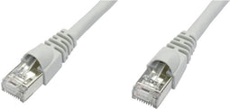 Telegärtner 100009114 RJ45 Netwerkkabel, patchkabel CAT 6A S/FTP 15.00 m Grijs Vlambestendig, Snagless, Vlambestendig,