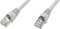 Telegärtner 100009114 RJ45 Netwerkkabel, patchkabel CAT 6A S/FTP 15.00 m Grijs Vlambestendig, Snagless, Vlambestendig,