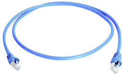 Telegärtner 100009126 RJ45 Netwerkkabel, patchkabel CAT 6A S/FTP 15.00 m Blauw Vlambestendig, Snagless, Pair afschermin