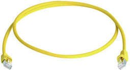 Telegärtner 100009130 RJ45 Netwerkkabel, patchkabel CAT 6A S/FTP 15.00 m Geel Vlambestendig, Snagless, Pair afscherming