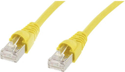 Telegärtner 100009366 RJ45 Netwerkkabel, patchkabel CAT 5e F/UTP 25.00 m Geel Vlambestendig, Snagless 1 stuk(s)