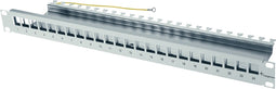 Telegärtner 100021492 24 poorten Netwerkpatchpaneel 483 mm (19) CAT 6A 1 HE Grijs-wit (RAL 7035) Niet ingericht